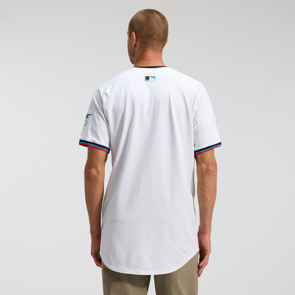 Miami Marlins Nike Home Elite Jersey - White