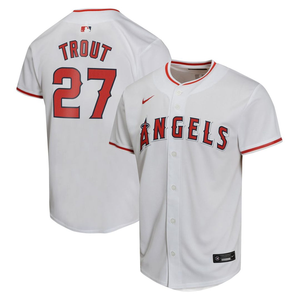Los Angeles Angels Mike Trout Nike Youth Home Game Player Jersey - White