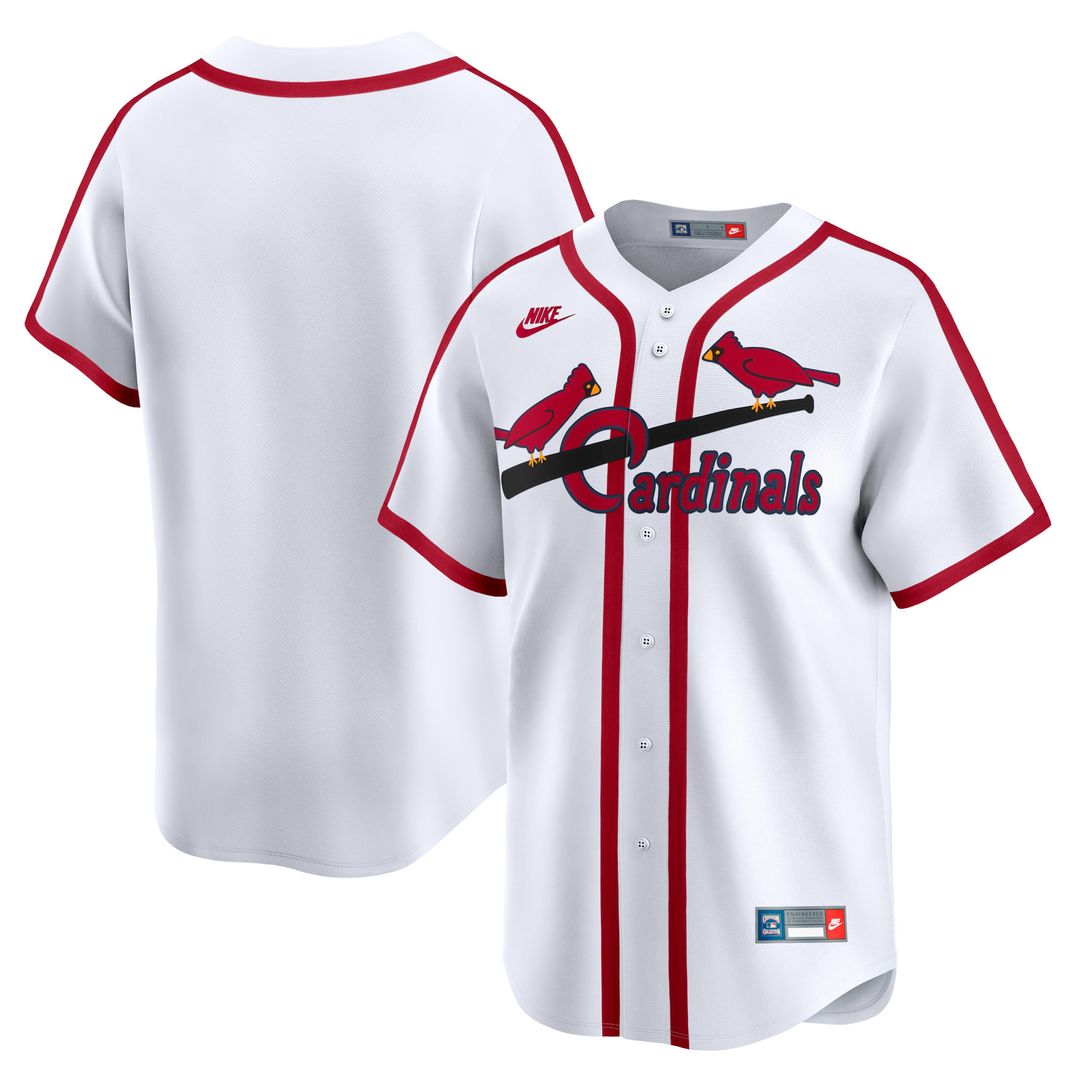 St. Louis Cardinals Nike Cooperstown Limited Jersey - White