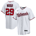 Washington Nationals James Wood Nike Home Replica Jersey - White