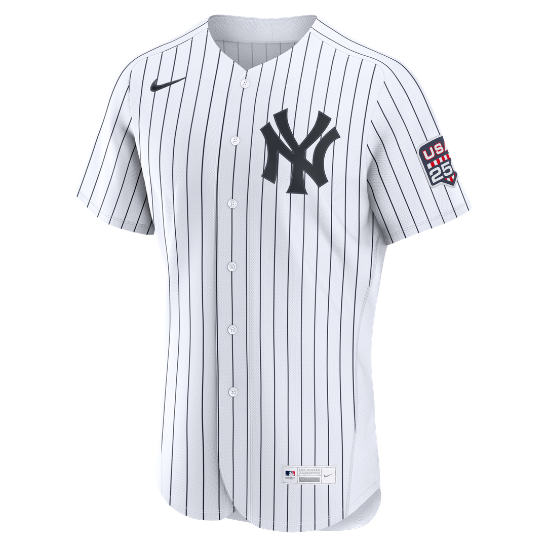 New York Yankees Aaron Judge Nike USA 250 Fourth of July Home Authentic Jersey - White