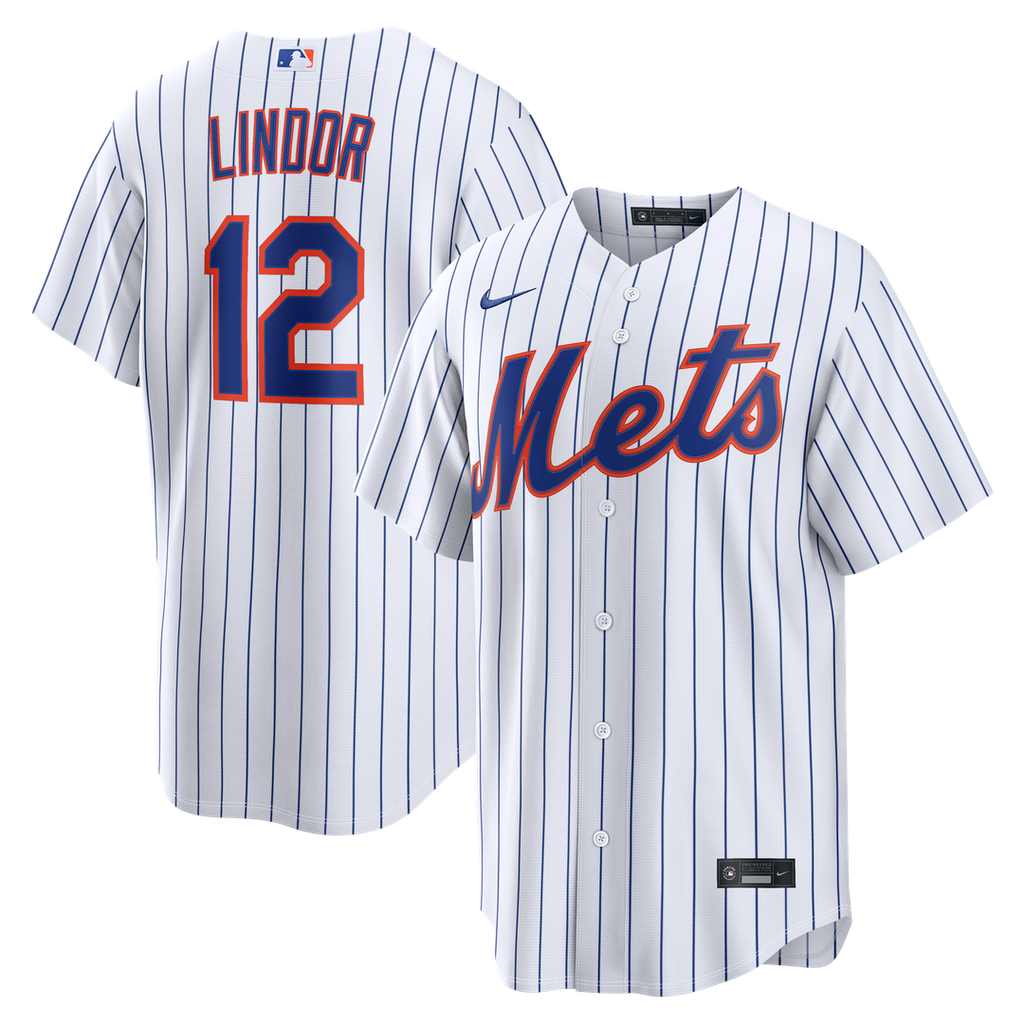 New York Mets Francisco Lindor Nike Home Replica Jersey - White