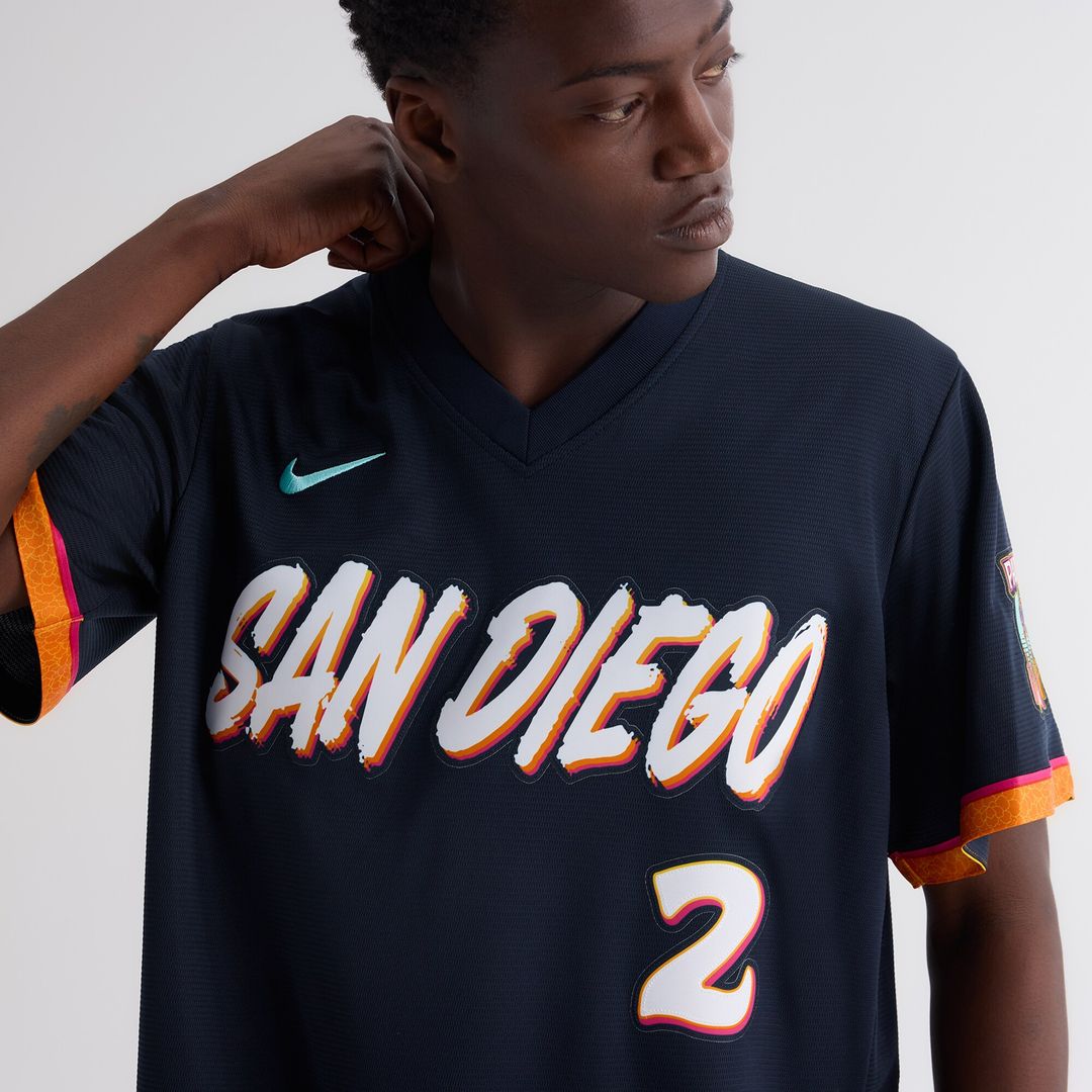 San Diego Padres Xander Bogaerts Nike 2026 City Connect Stadium Jersey - Obsidian
