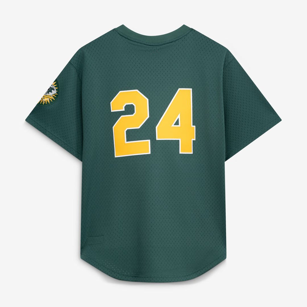 Athletics Rickey Henderson Mitchell & Ness Authentic Batting Practice Jersey - Green