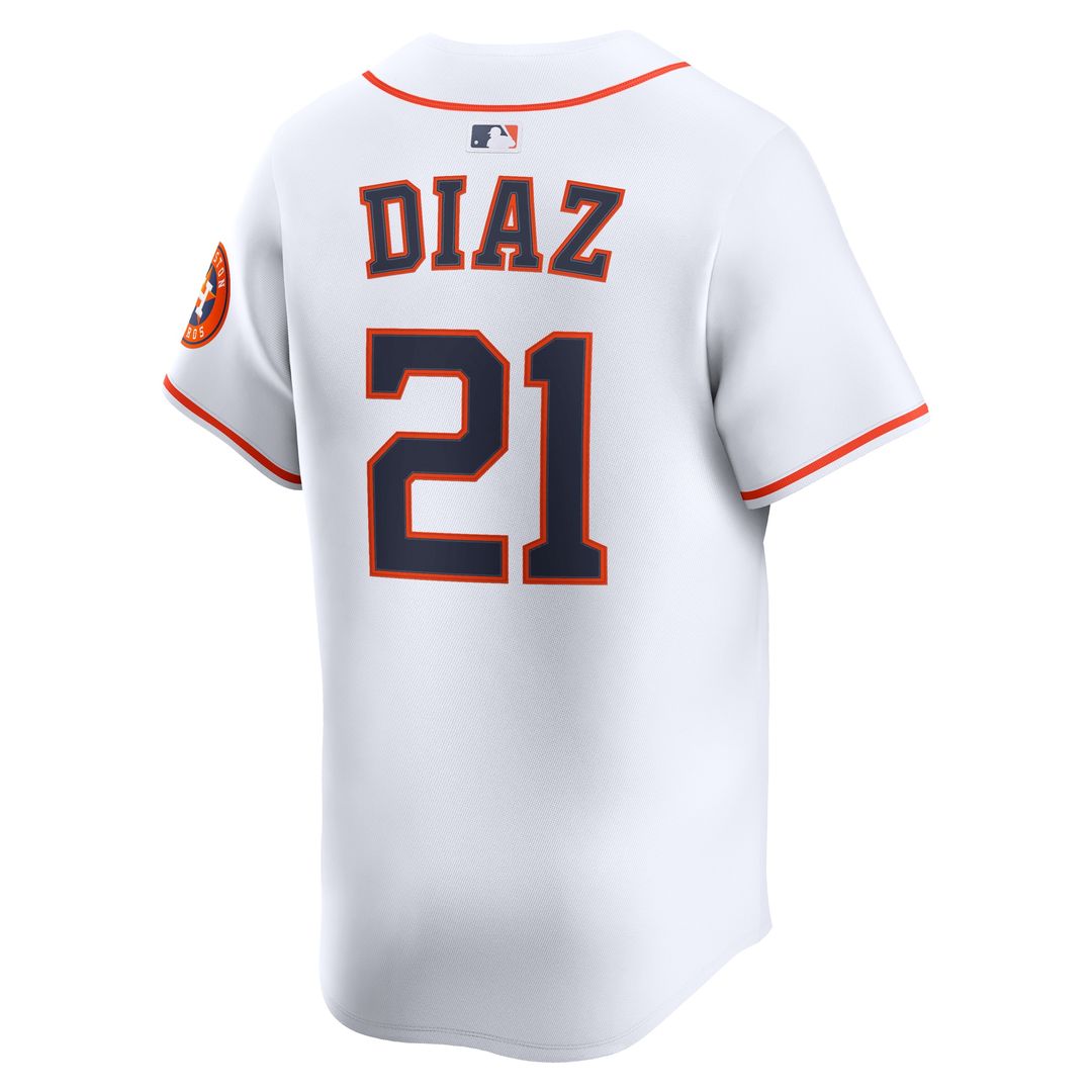 Houston Astros Yainer Diaz Nike Home Limited Player Jersey - White