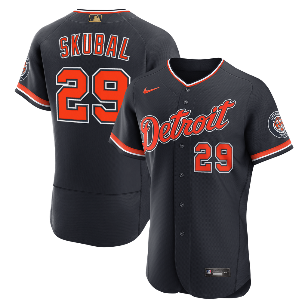 Detroit Tigers Tarik Skubal Nike Alternate MLB Awards Authentic Jersey - Navy