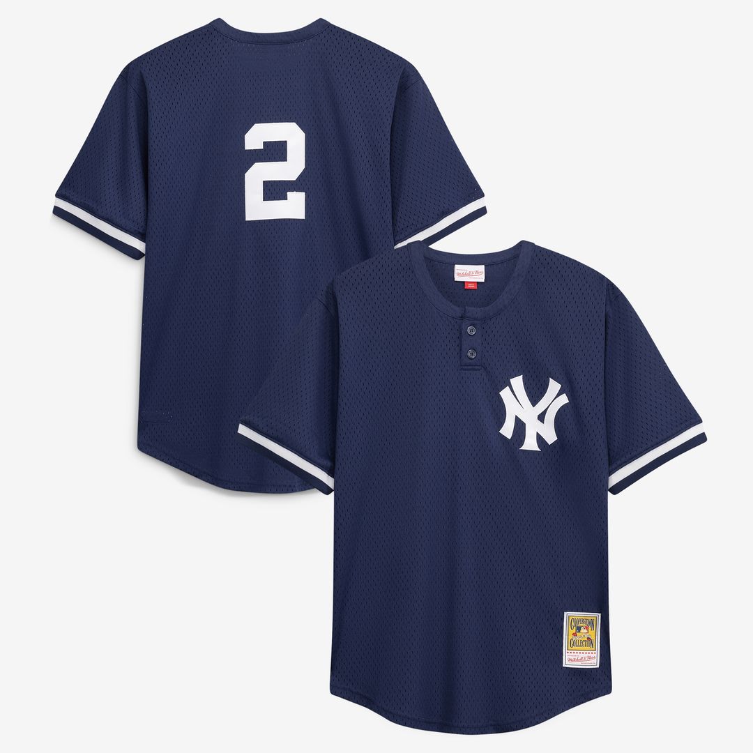 New York Yankees Derek Jeter Mitchell & Ness Big & Tall Batting Practice Replica Player Jersey - Navy