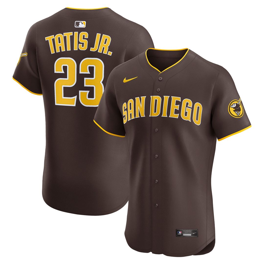 San Diego Padres Fernando Tatis Jr. Nike Alternate Elite Jersey - Sand