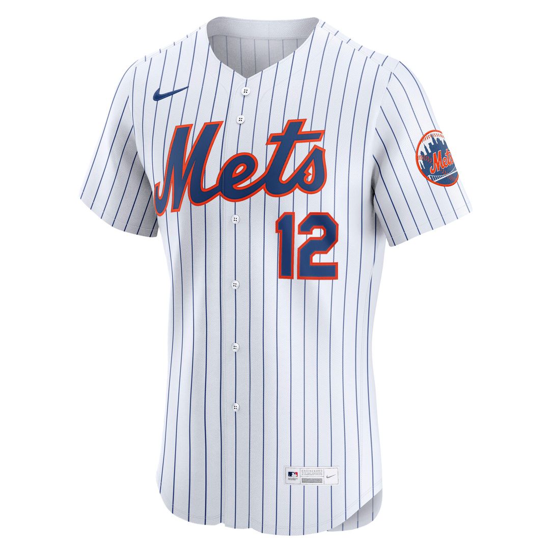New York Mets Francisco Lindor Nike Home Elite Player Jersey - White