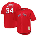 Boston Red Sox David Ortiz Mitchell & Ness Big & Tall Cooperstown Mesh Batting Practice Jersey - Red