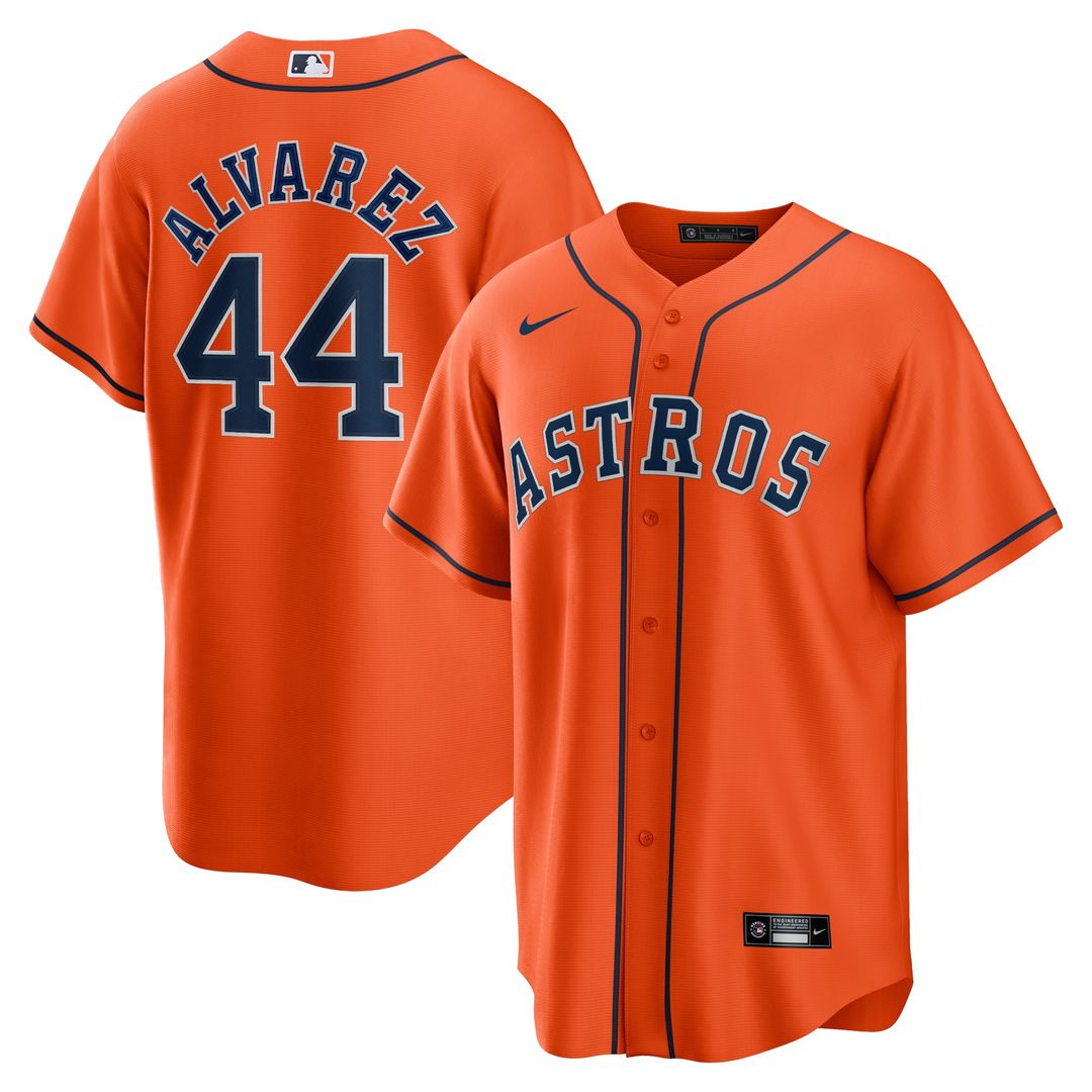 Houston Astros Yordan Álvarez Nike Alternate Replica Player Jersey - Orange