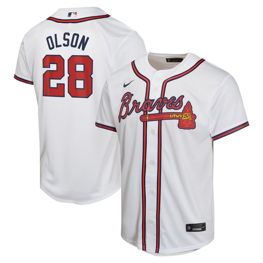 Atlanta Braves Matt Olson Nike Youth Home Game Player Jersey - White
