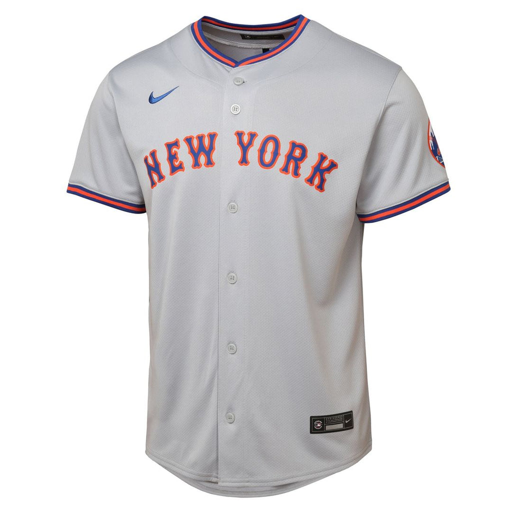 New York Mets Youth Road Limited Jersey - Gray