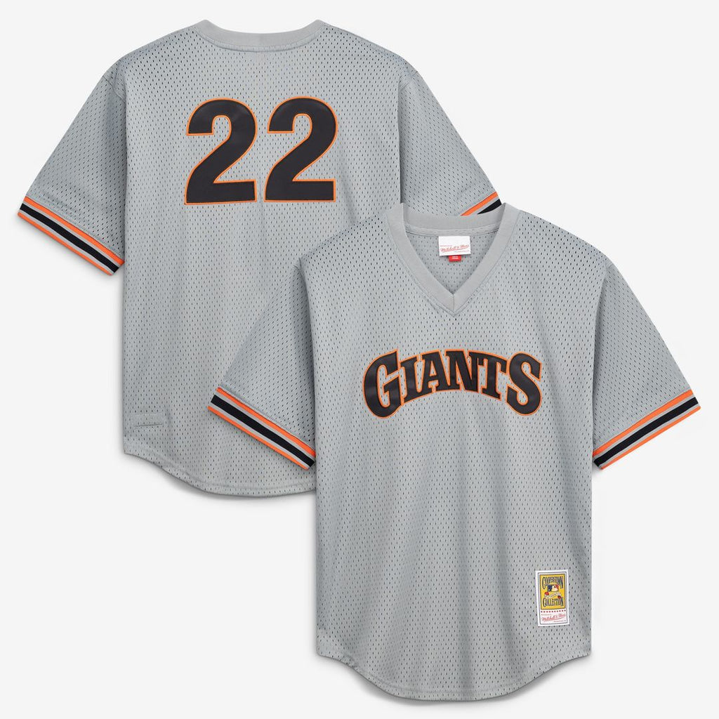 San Francisco Giants Will Clark Mitchell & Ness Authentic Batting Practice Jersey - Gray
