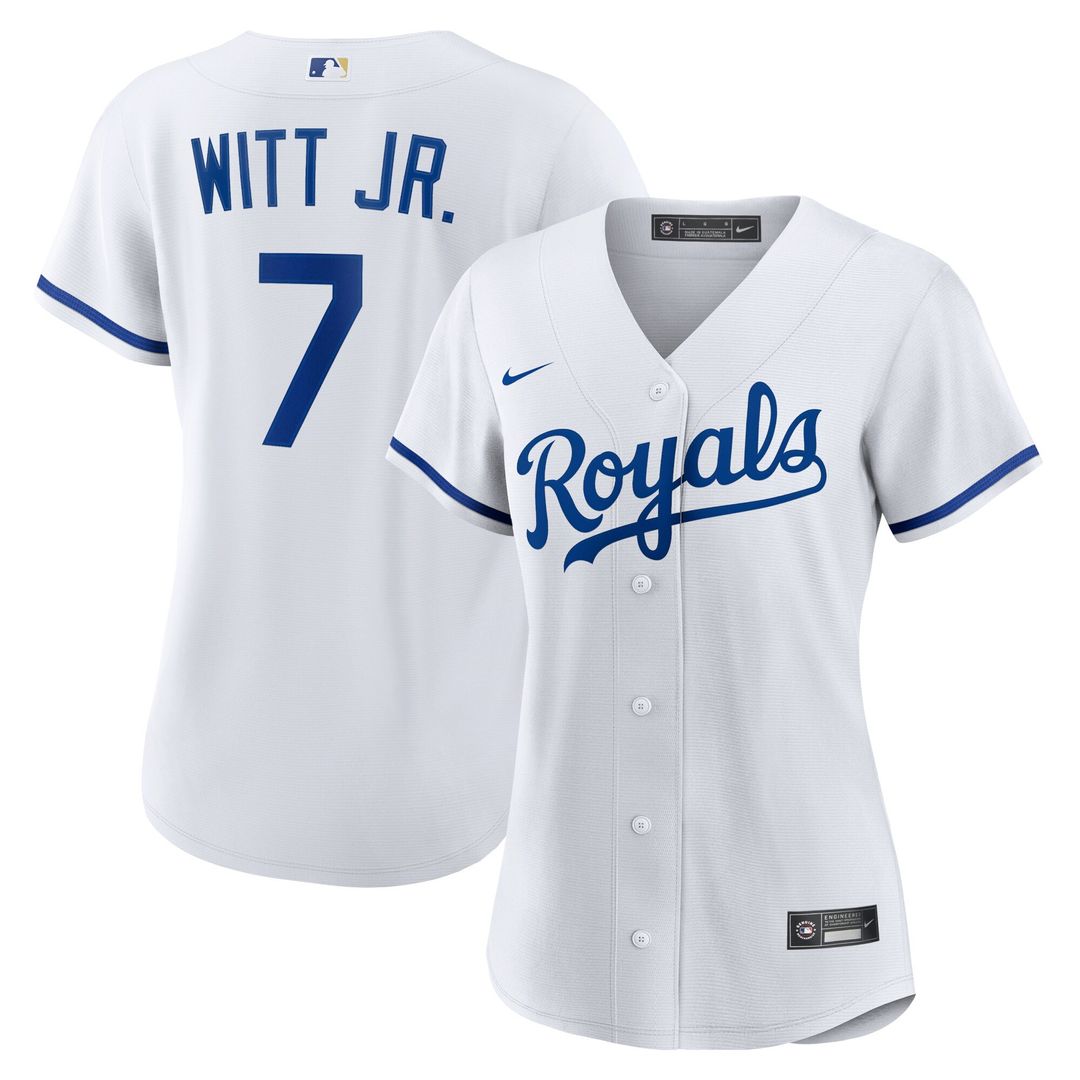 Kansas City Royals Bobby Witt Jr. Nike Women's Home Replica Player Jersey - White