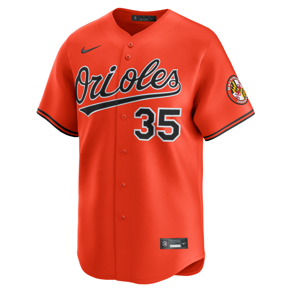 Baltimore Orioles Adley Rutschman Nike 2nd Alternate Limited Player Jersey - Orange