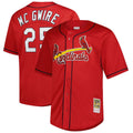 St. Louis Cardinals Mark McGwire Mitchell & Ness Big & Tall Cooperstown Mesh Batting Practice Jersey - Red