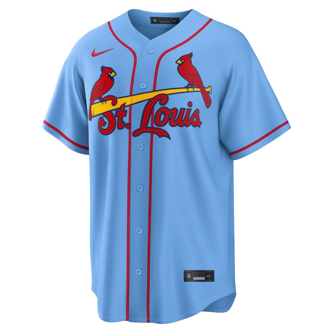 St. Louis Cardinals Lars Nootbaar Nike Alternate Replica Jersey - Light Blue