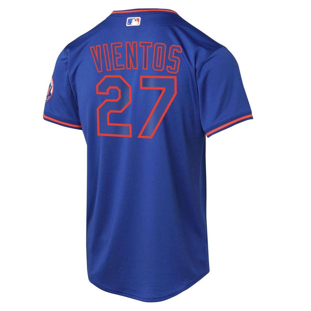 New York Mets Mark Vientos Nike Youth Alternate 2 Limited Jersey – Royal