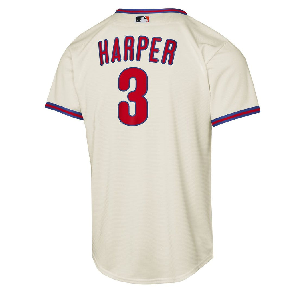Philadelphia Phillies Bryce Harper Nike Youth Alternate 2 Replica Jersey - Cream