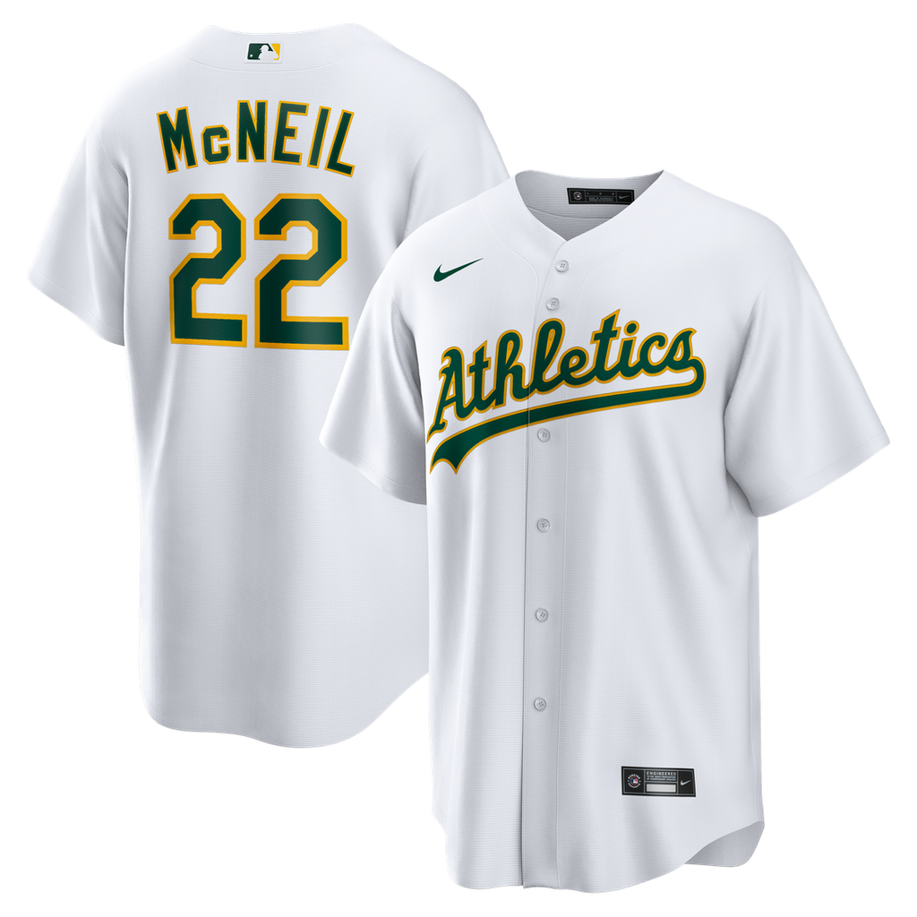 Athletics Jeff McNeil Nike Home Replica Jersey - White