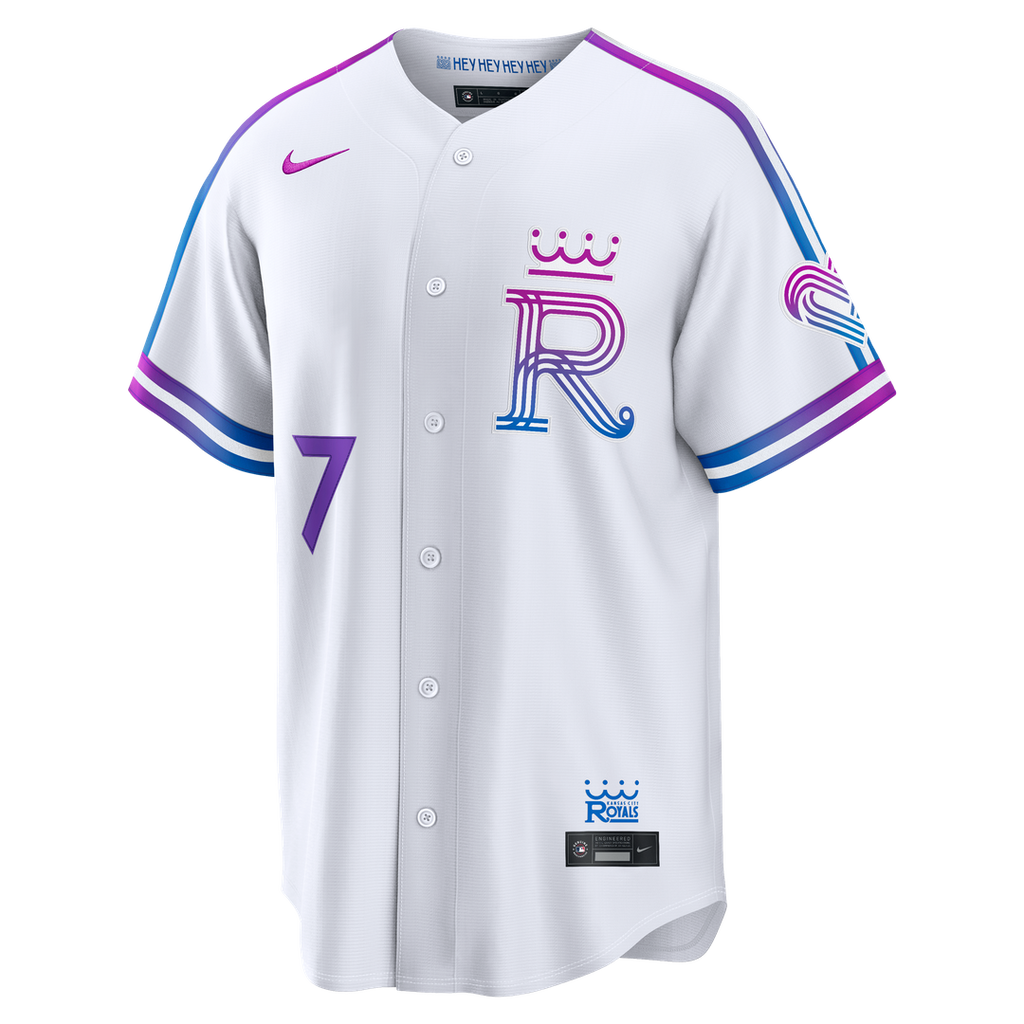 Kansas City Royals Bobby Witt Jr. Nike 2026 City Connect Stadium Jersey - White