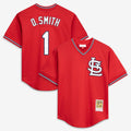 St. Louis Cardinals Ozzie Smith Mitchell & Ness Authentic Batting Practice Jersey - Scarlet