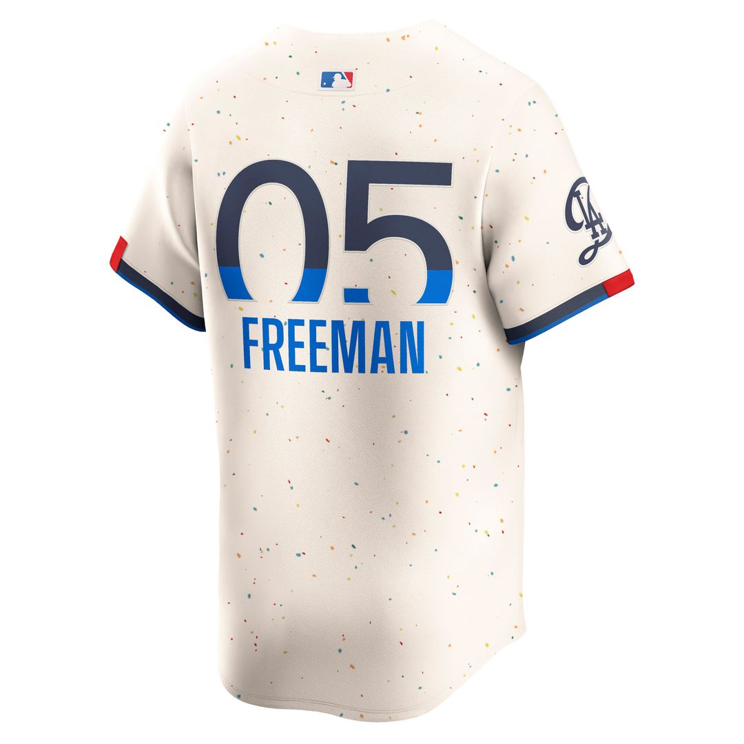 Los Angeles Dodgers Freddie Freeman Nike City Connect Limited Player Jersey - Cream