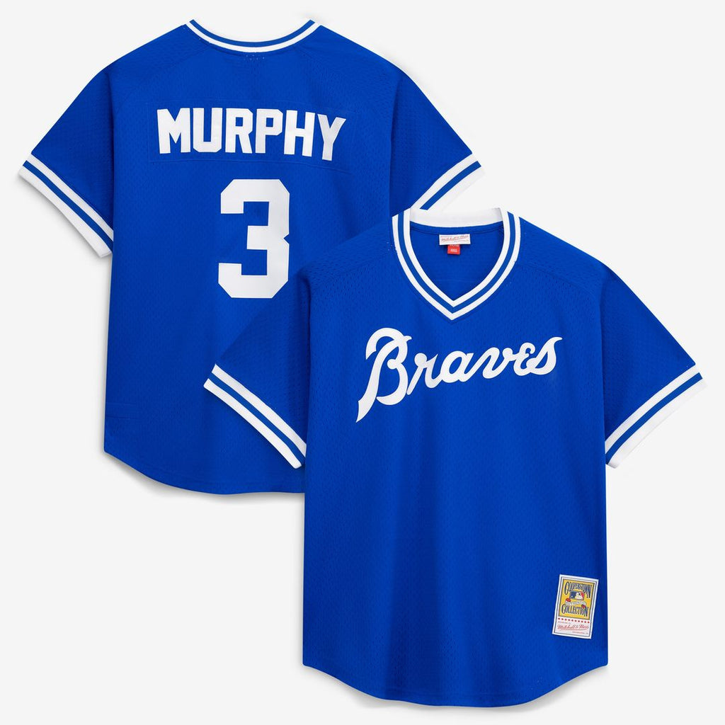 Atlanta Braves Dale Murphy Mitchell & Ness Authentic Batting Practice Jersey - Royal