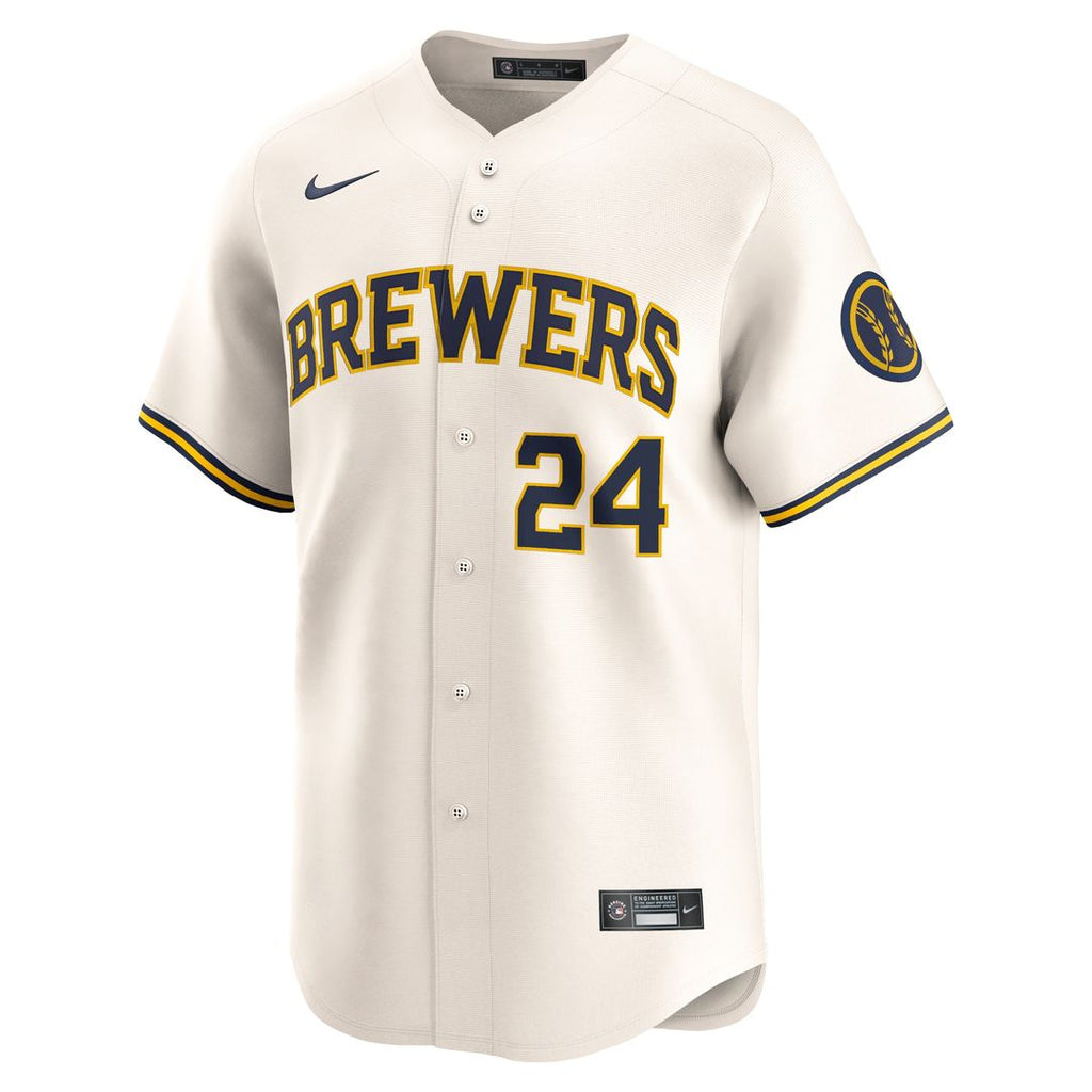 Milwaukee Brewers William Contreras Nike Home Limited Player Jersey - Cream
