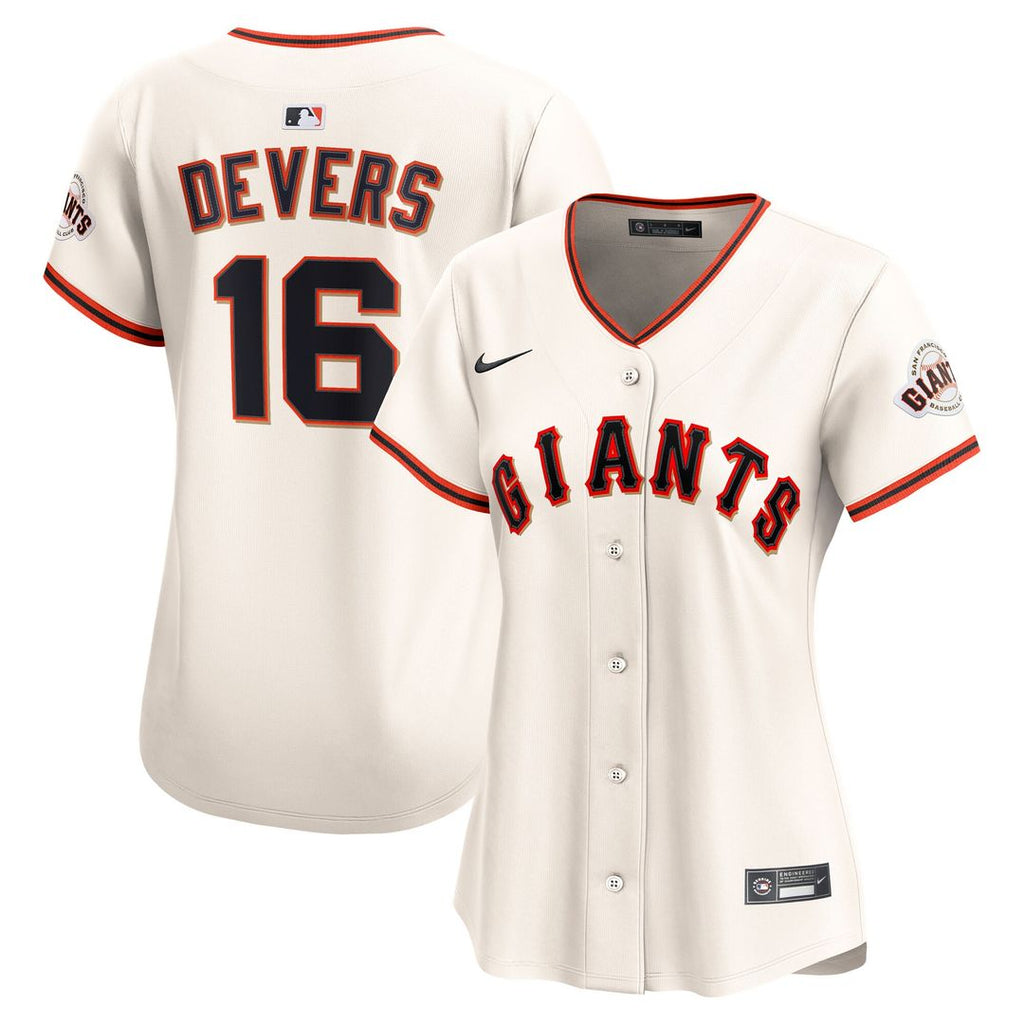 San Francisco Giants Rafael Devers Nike Women's Home Limited Player Jersey - Cream