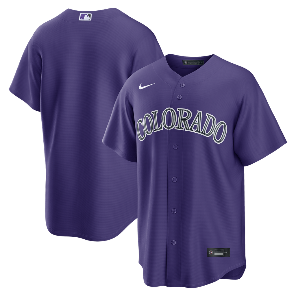 Colorado Rockies Nike Alternate Replica Jersey - Purple