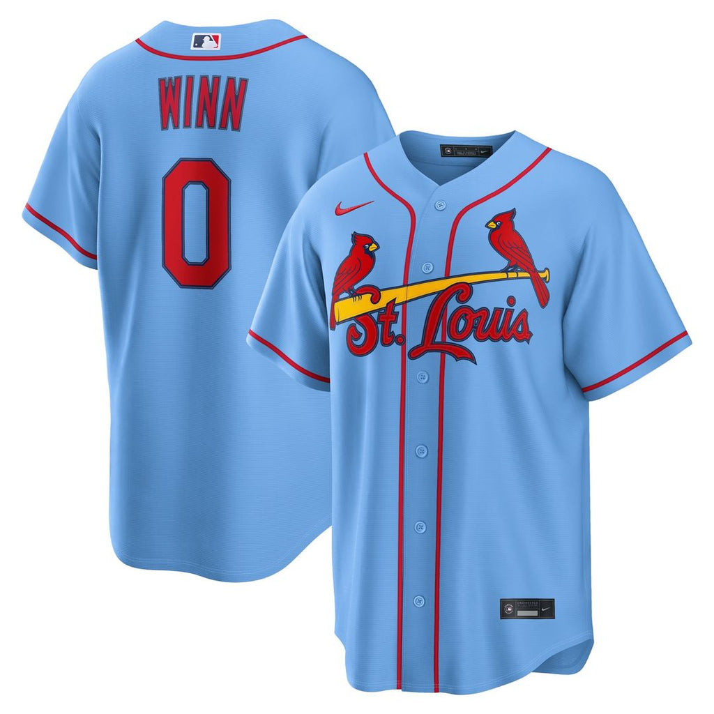 St. Louis Cardinals Masyn Winn Nike Alternate Replica Jersey - Light Blue