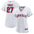 Los Angeles Angels Mike Trout Nike Women's Home Replica Player Jersey - White