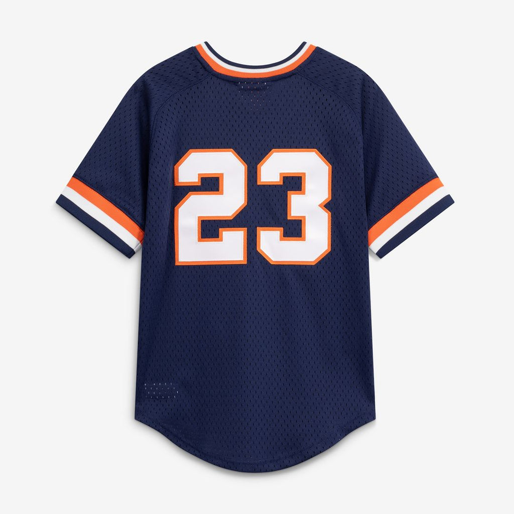 Detroit Tigers Kirk Gibson Mitchell & Ness Youth Cooperstown Mesh Batting Practice Jersey - Navy