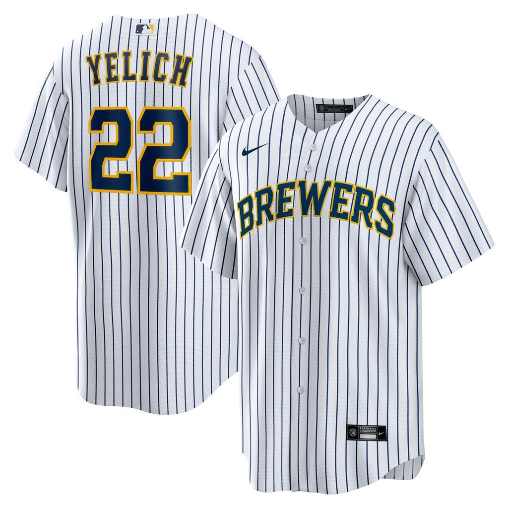 Milwaukee Brewers Christian Yelich Nike Alternate Replica Player Jersey - White