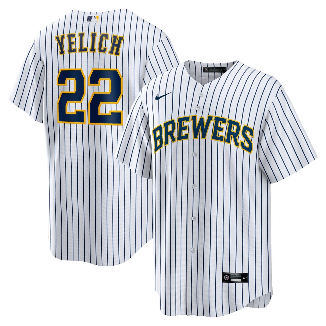 Milwaukee Brewers Christian Yelich Nike Alternate Replica Player Jersey - White