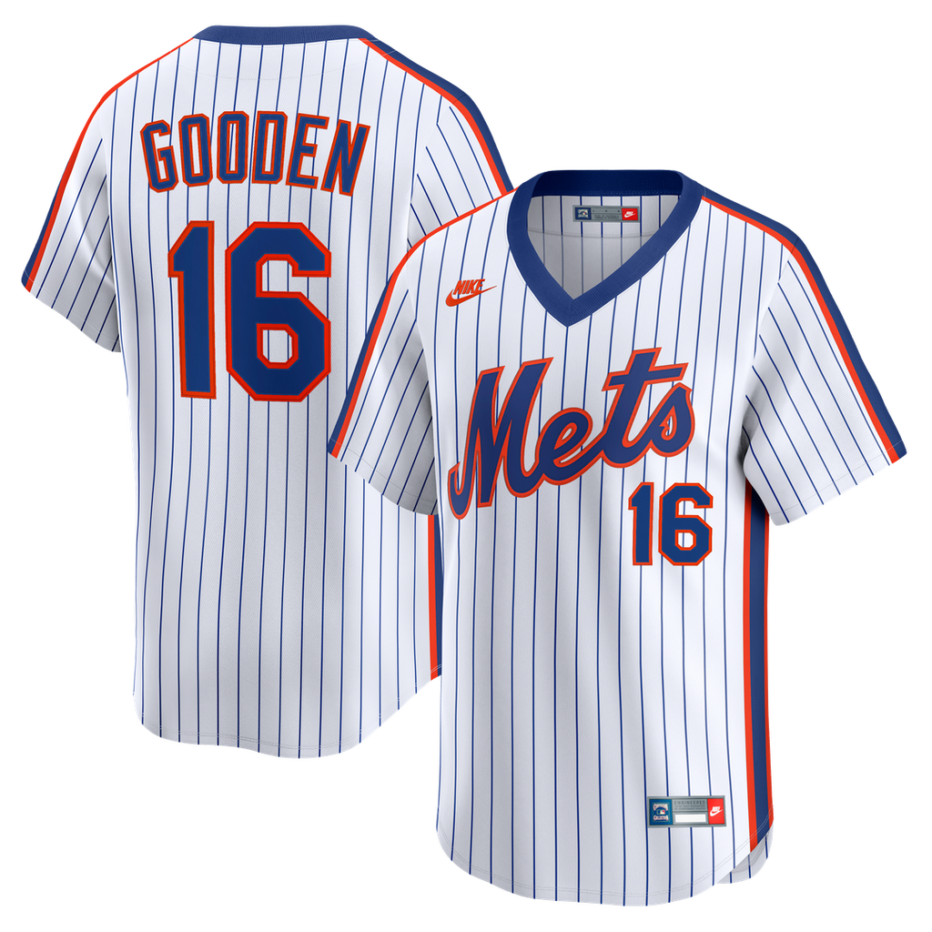 New York Mets Dwight Gooden Nike Cooperstown Limited Jersey - White