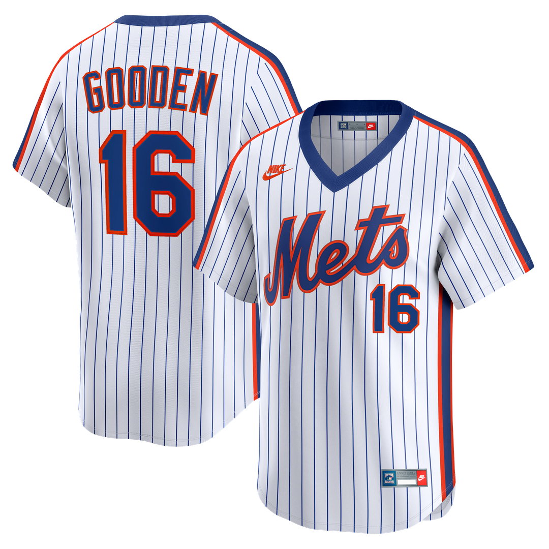 New York Mets Dwight Gooden Nike Cooperstown Limited Jersey - White