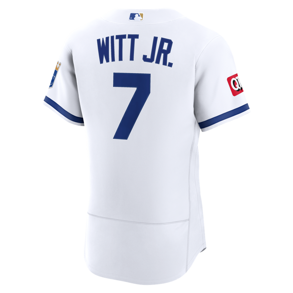 Kansas City Royals Bobby Witt Jr. Nike Alternate Authentic Sponsor Patch Jersey - Light Blue