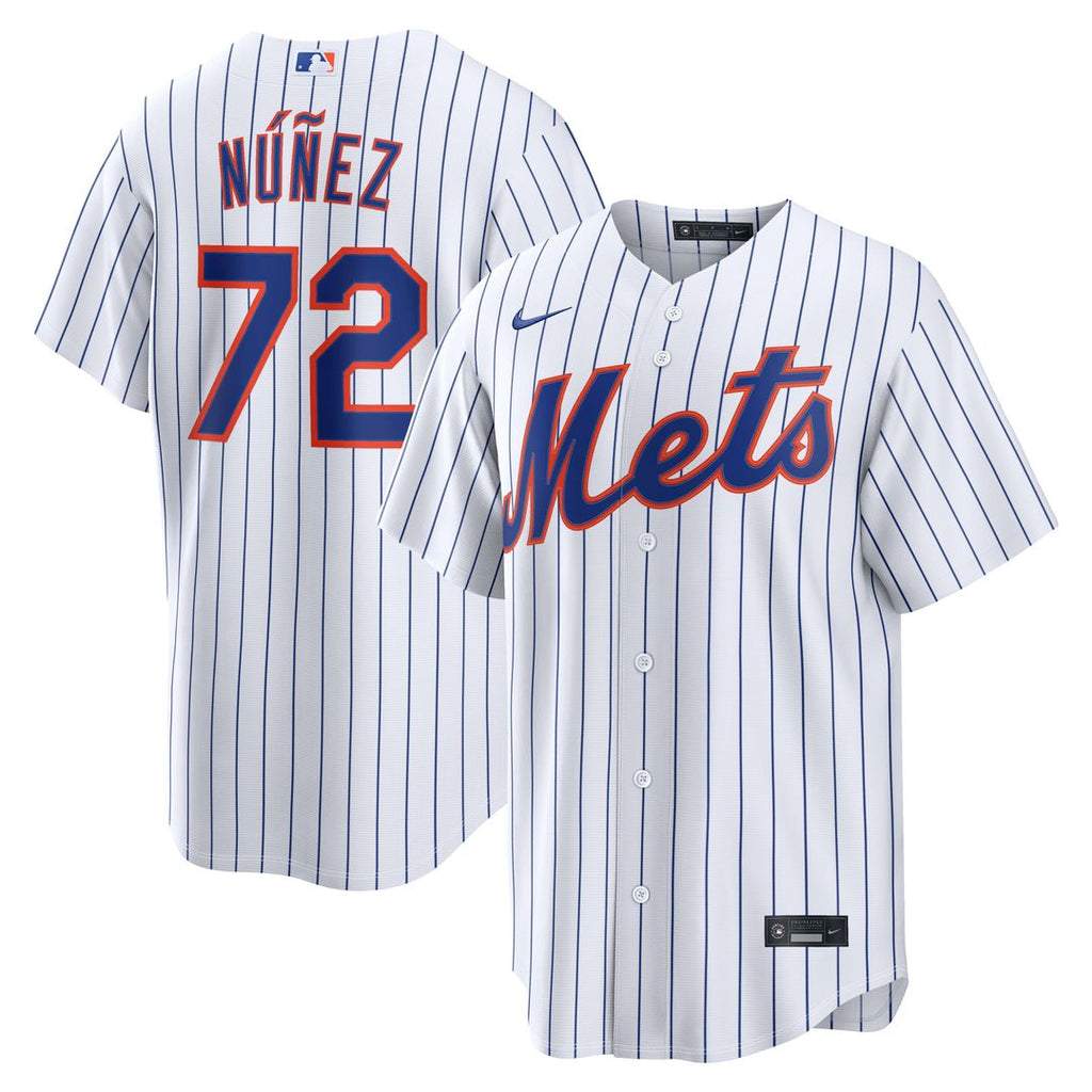 New York Mets Dedniel Núñez Nike Home Replica Jersey - White