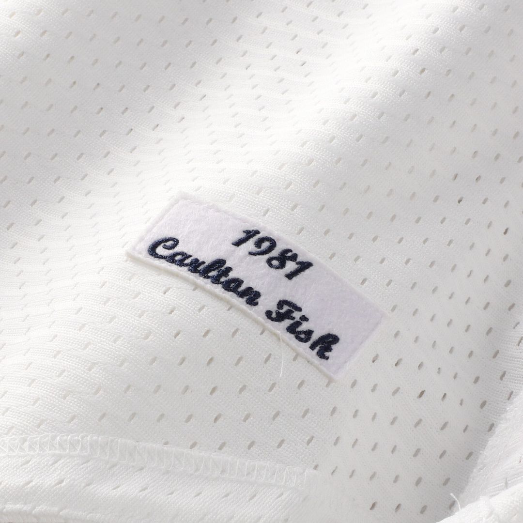 Chicago White Sox Carlton Fisk Mitchell & Ness Authentic Batting Practice Jersey - Navy
