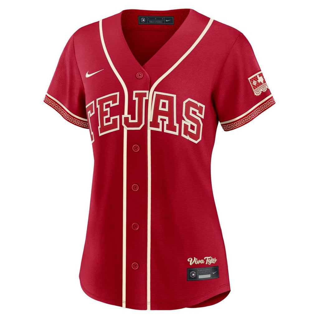 Texas Rangers Jacob deGrom Nike Women's 2026 City Connect Stadium Jersey - Red