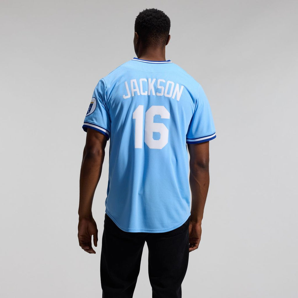 Kansas City Royals Bo Jackson Nike Throwback Cooperstown Limited Jersey - Light Blue
