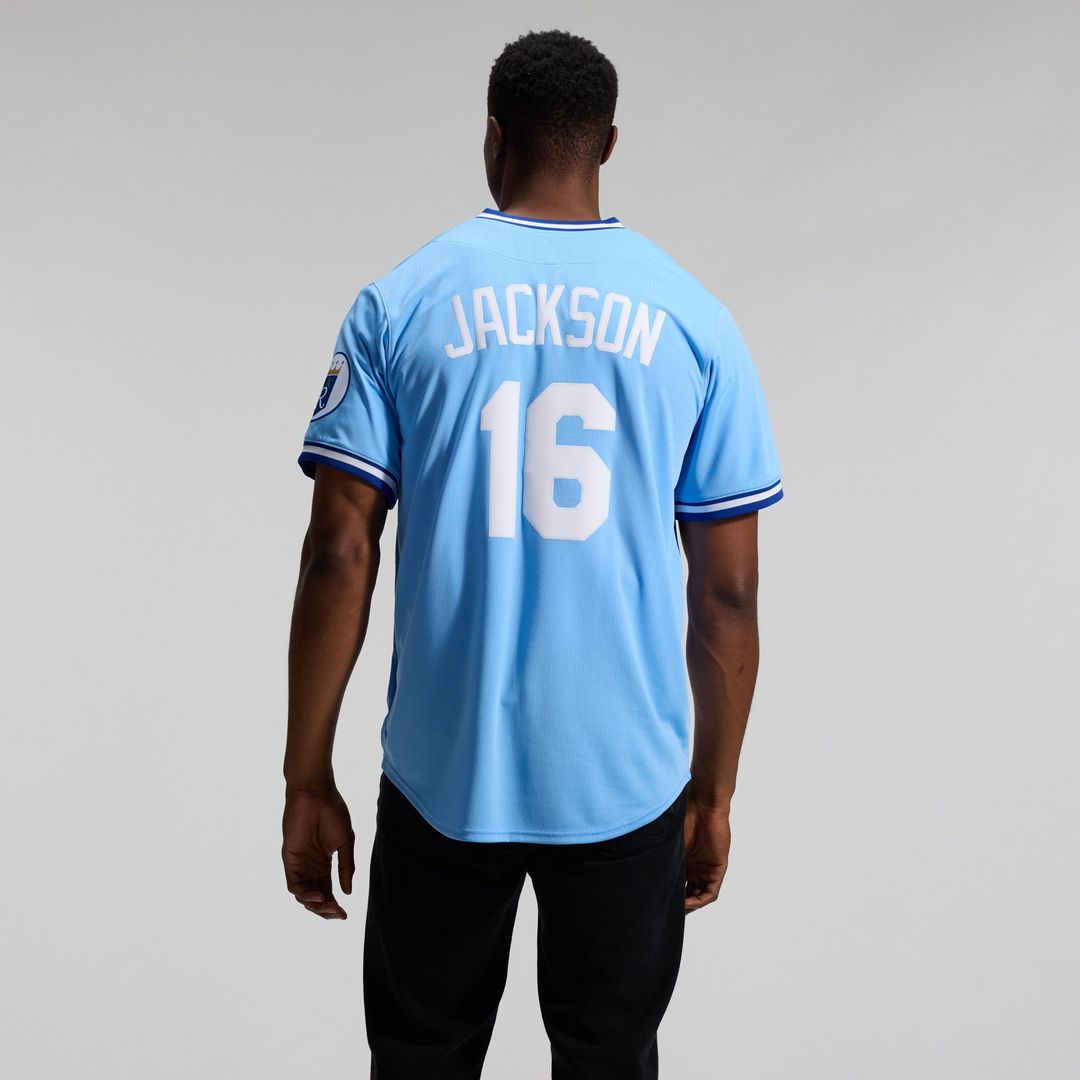Kansas City Royals Bo Jackson Nike Throwback Cooperstown Limited Jersey - Light Blue