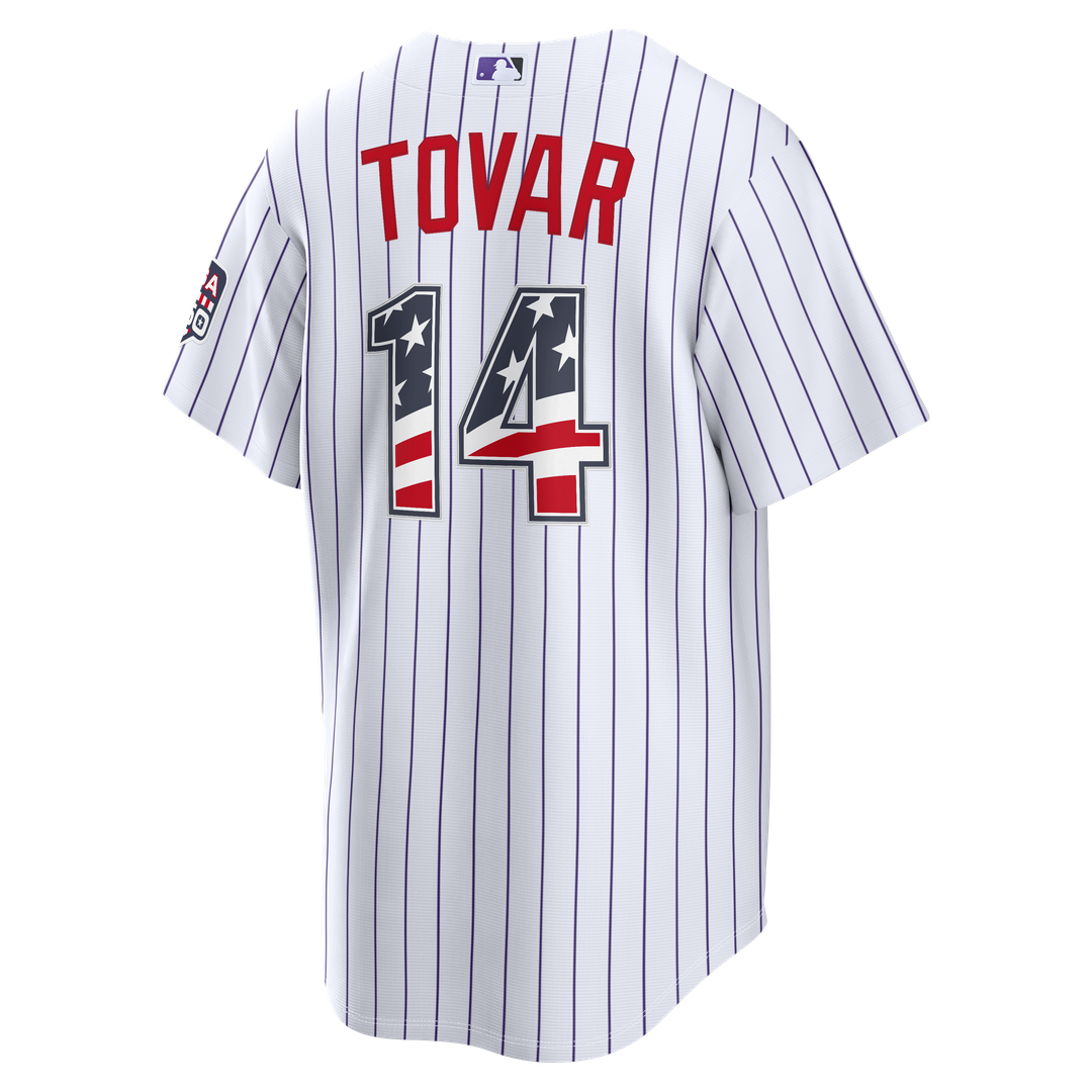 Colorado Rockies Ezequiel Tovar Nike USA 250 Fourth of July Home Stadium Jersey - White