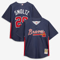 Atlanta Braves John Smoltz Mitchell & Ness Authentic Batting Practice Jersey - Navy