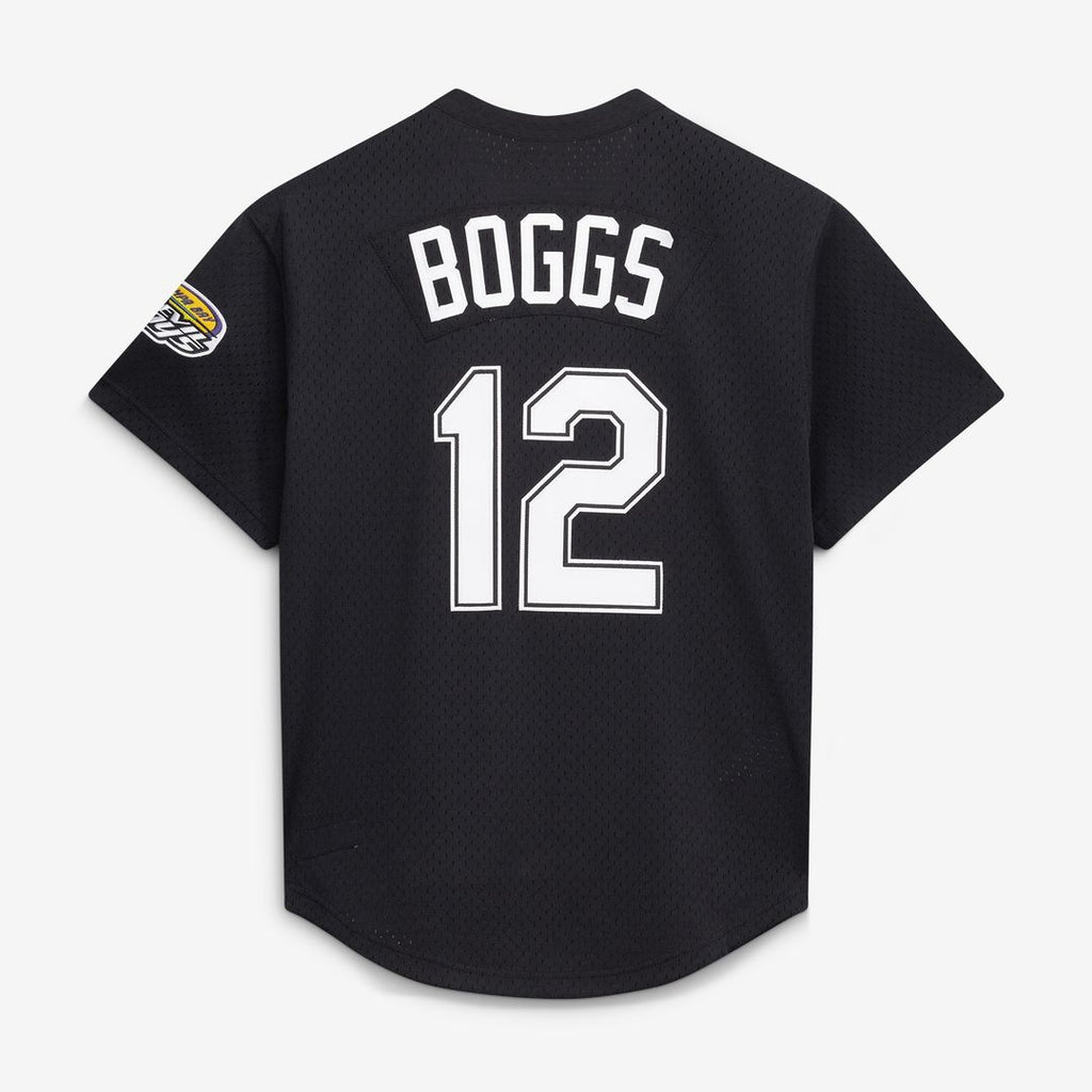 Tampa Bay Rays Wade Boggs Mitchell & Ness Authentic Batting Practice Jersey - Black