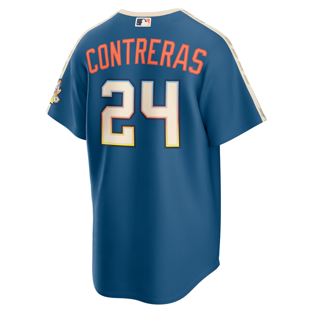 Milwaukee Brewers William Contreras Nike 2026 City Connect Stadium Jersey - Mineral Blue