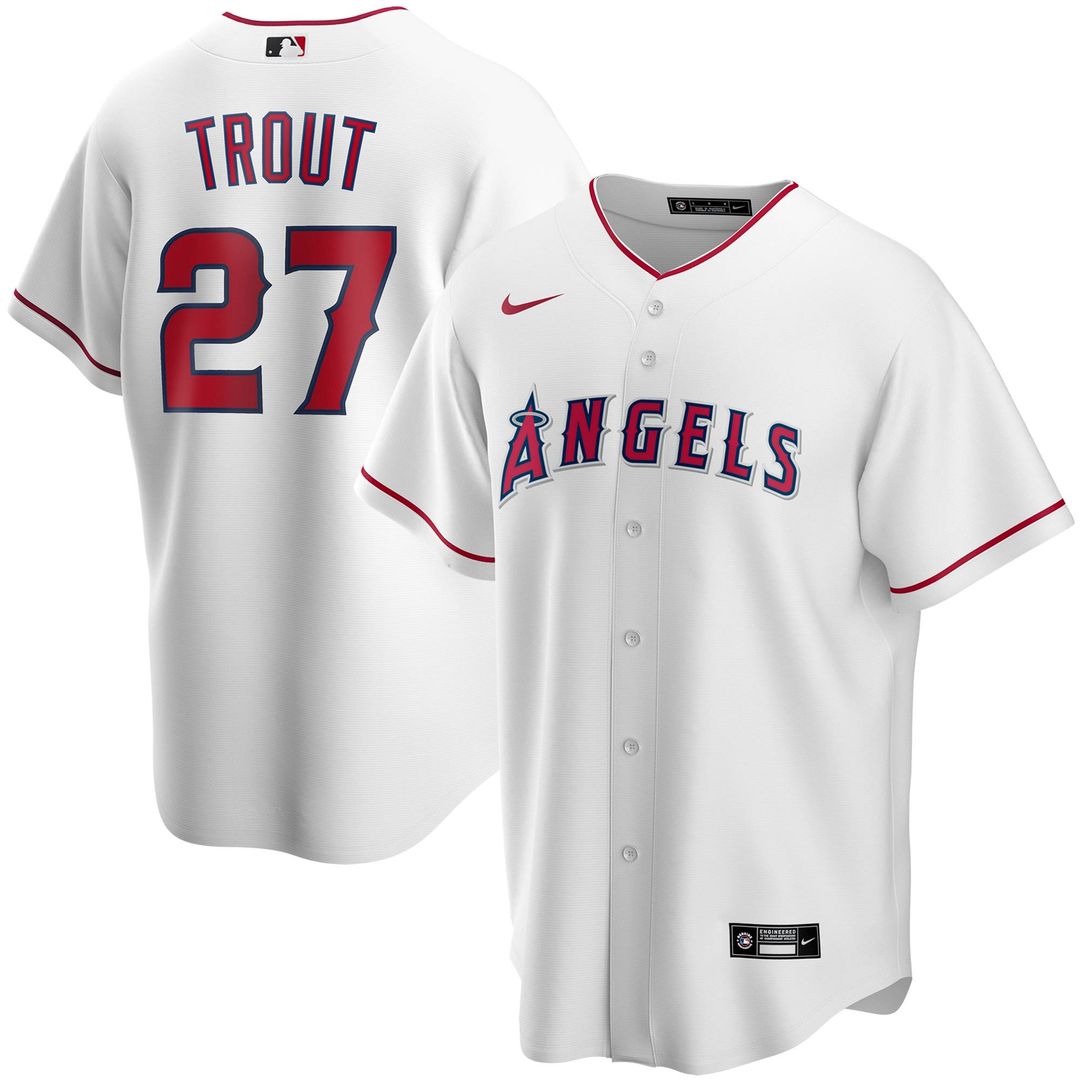 Los Angeles Angels Mike Trout Nike Youth Alternate Replica Player Jersey - White
